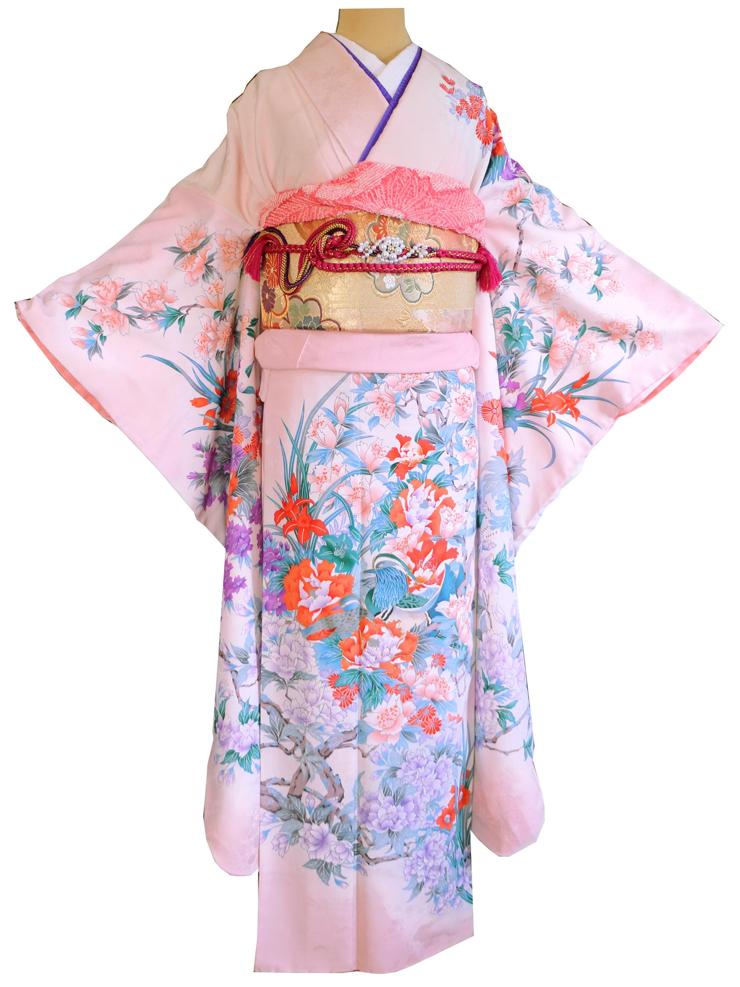 fr-12 牡丹に鴛鴦花模様