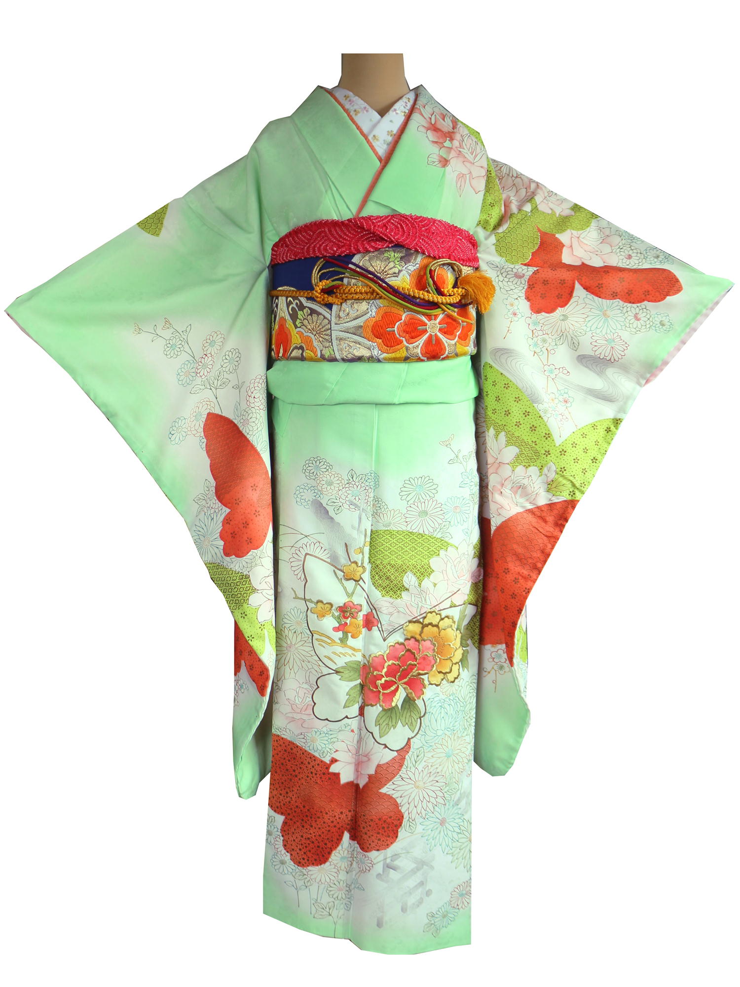 fr-01　蝶に花模様