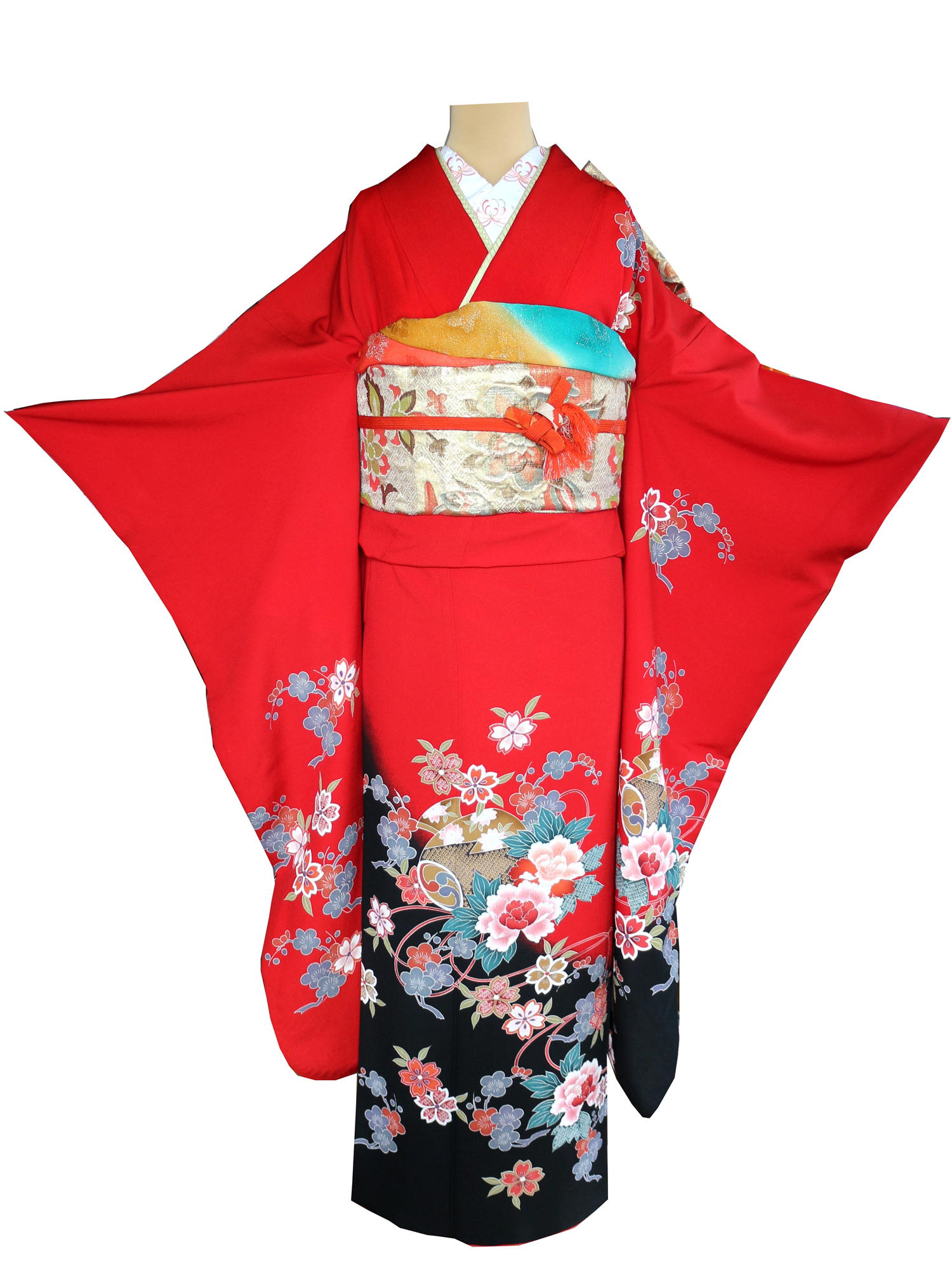 fr-09　小槌に桜・梅・牡丹模様